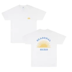 Seasonal Hero 'Morning Sun' Tee - White