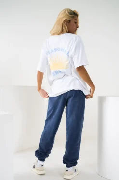 Seasonal Hero 'Morning Sun' Tee - White
