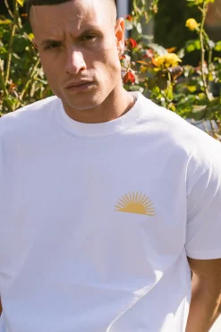 Seasonal Hero 'Morning Sun' Tee - White