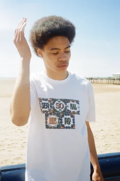 Seasonal Hero 'Mosaic' Tee - White