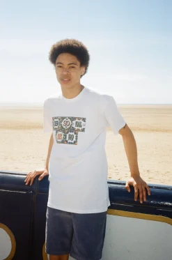 Seasonal Hero 'Mosaic' Tee - White