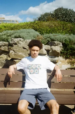 Seasonal Hero 'Mosaic' Tee - White