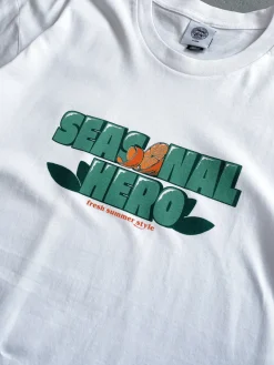 Seasonal Hero 'Oranges' Tee - White