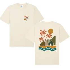 Seasonal Hero 'Palms' Tee - Natural
