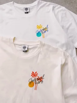 Seasonal Hero 'Palms' Tee - Natural