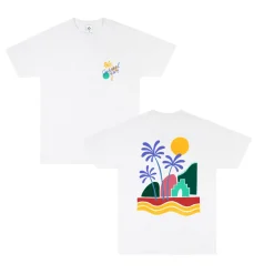 Seasonal Hero 'Palms' Tee - White