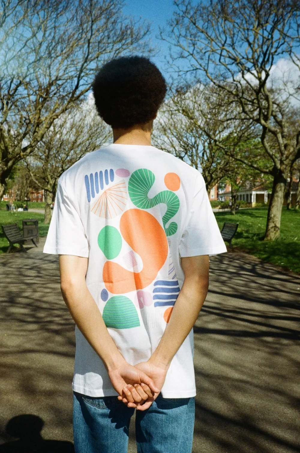 Seasonal Hero 'Summer Abstract' Tee - White