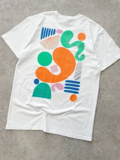 Seasonal Hero 'Summer Abstract' Tee - White