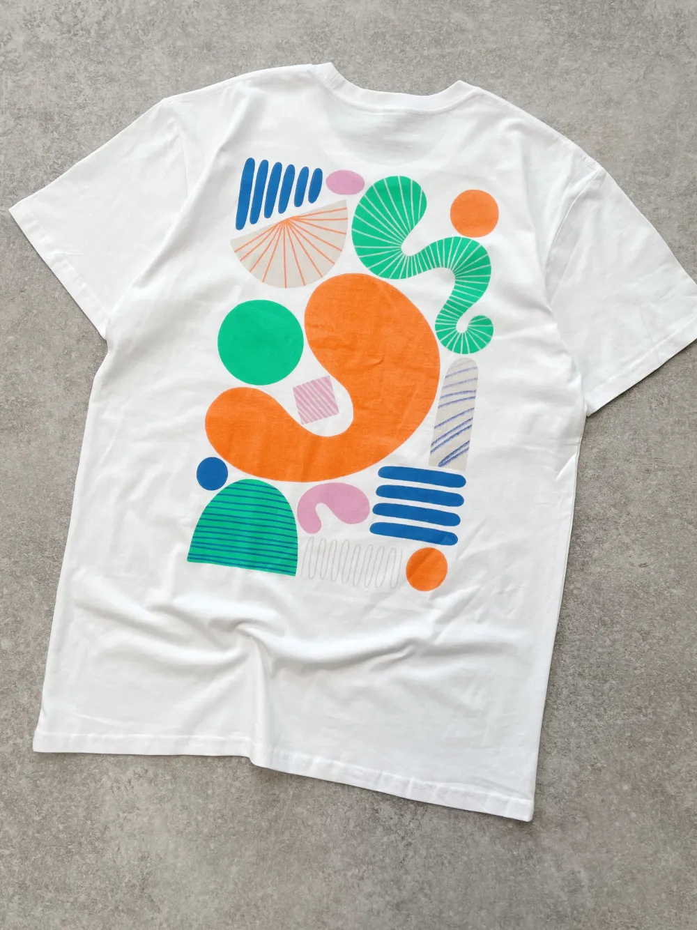 Seasonal Hero 'Summer Abstract' Tee - White