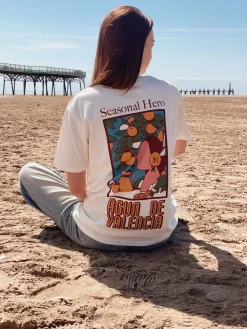 Seasonal Hero 'Valencia' Tee - Natural