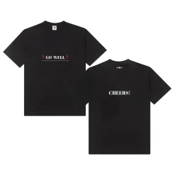 Tailenders 'Go Well' Tee - Black / White