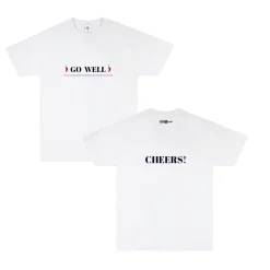 Tailenders 'Go Well' Tee - Black / White