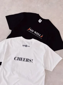 Tailenders 'Go Well' Tee - Black / White