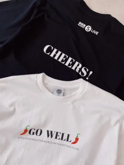 Tailenders 'Go Well' Tee - Black / White
