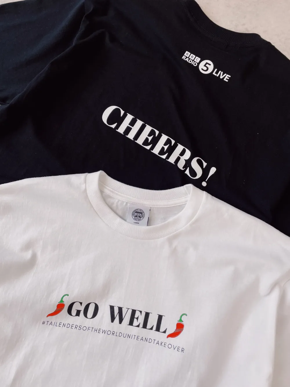 Tailenders 'Go Well' Tee - Black / White