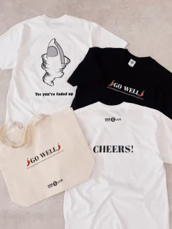 Tailenders 'Go Well' Tee - Black / White