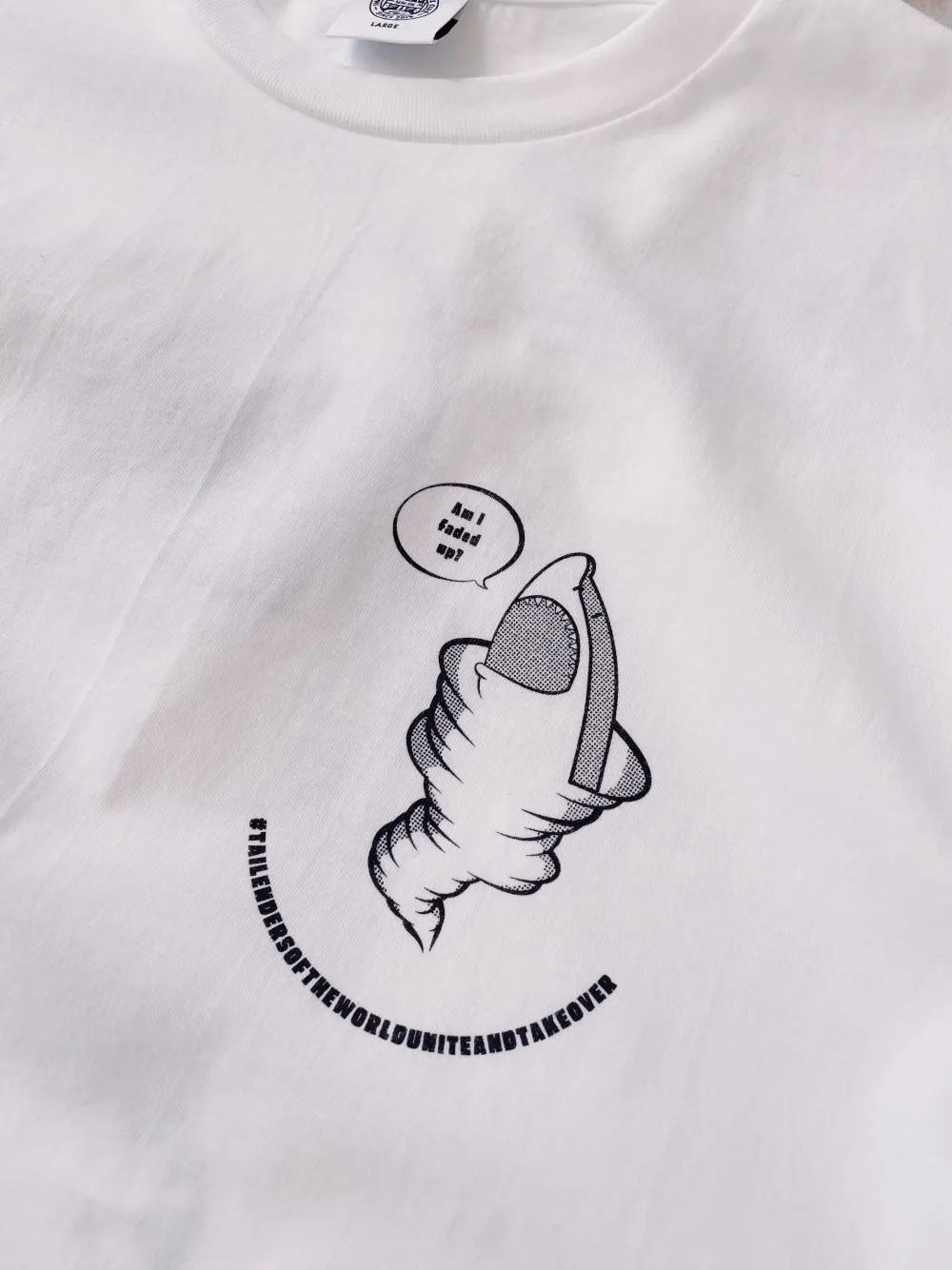 Tailenders 'Sharknado' Tee - White