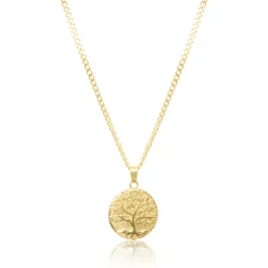 UN:IK Essentials Tree of Life Pendant Necklace - Silver / Gold