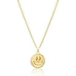 UN:IK Essentials Trippy Pendant Necklace - Silver / Gold