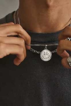 UN:IK Essentials Trippy Pendant Necklace - Silver / Gold