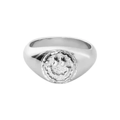 UN:IK Essentials Trippy Signet Ring - Silver