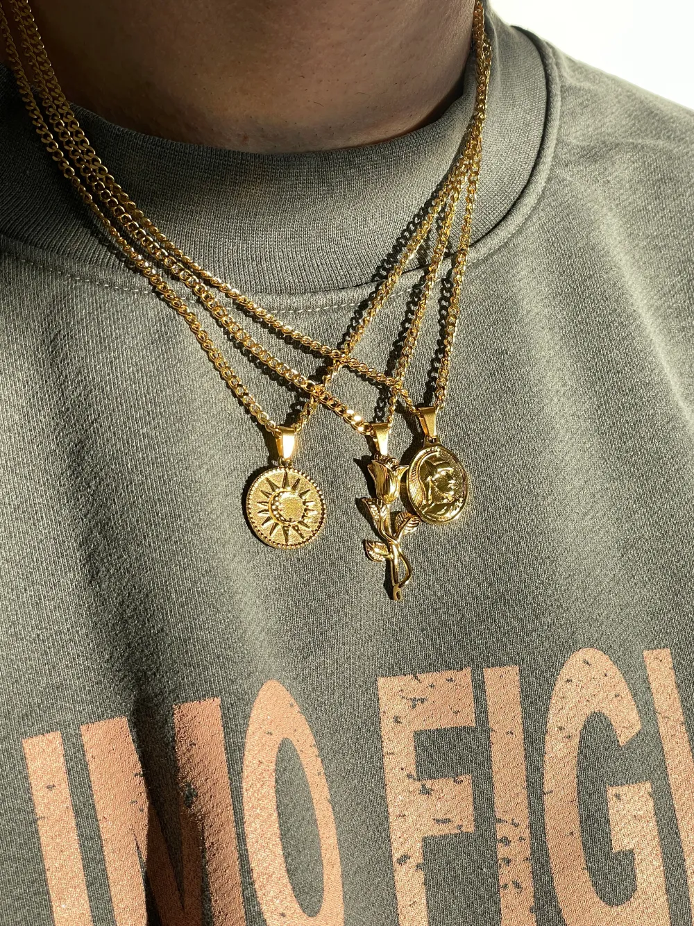 UN:IK Essentials Valentine Pendant Necklace - Silver / Gold