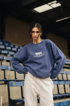 Vice 84 '1984 Disc' Embroidered Sweater - Vintage Washed Navy