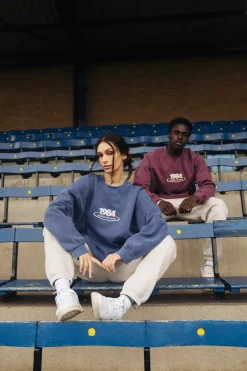 Vice 84 '1984 Disc' Embroidered Sweater - Vintage Washed Navy