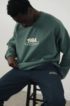 Vice 84 '1984 Disc' Embroidered Sweater - Vintage Washed Pine