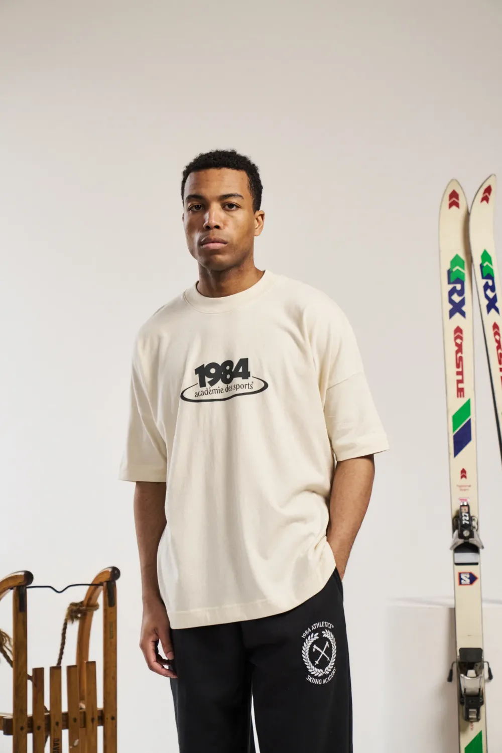 Vice 84 '1984' Oversized Tee - Ecru