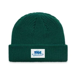 Vice 84 '1984' Ribbed Beanie - Jade Green