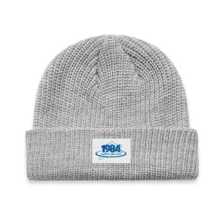Vice 84 '1984' Ribbed Beanie - Light Grey