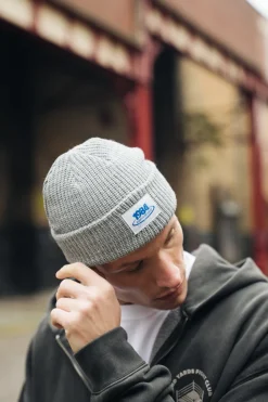Vice 84 '1984' Ribbed Beanie - Light Grey