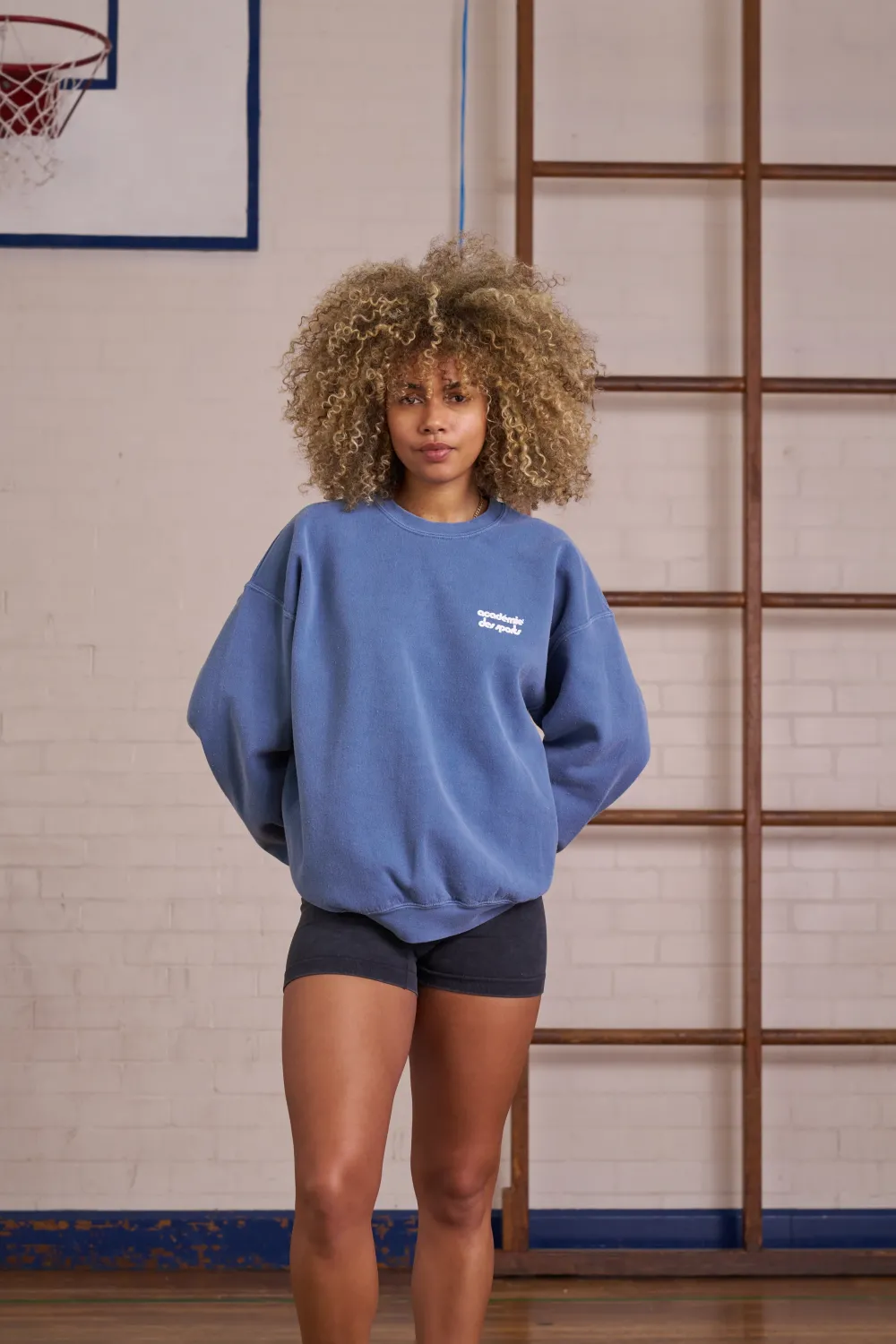 Vice 84 *10 Years Of* 'Baseline' Sweater - Vintage Washed Mid Blue