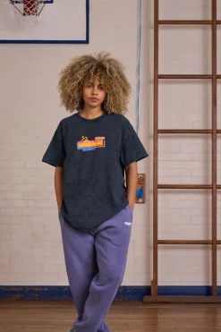 Vice 84 *10 Years Of* 'Retro Runner' Acid Wash Tee - Black