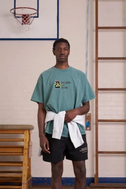 Vice 84 *10 Years Of* 'Retro Runner' Vintage Washed Tee - Sage