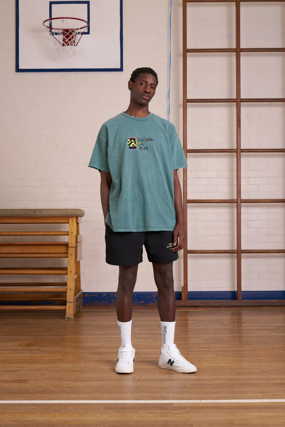 Vice 84 *10 Years Of* 'Retro Runner' Vintage Washed Tee - Sage
