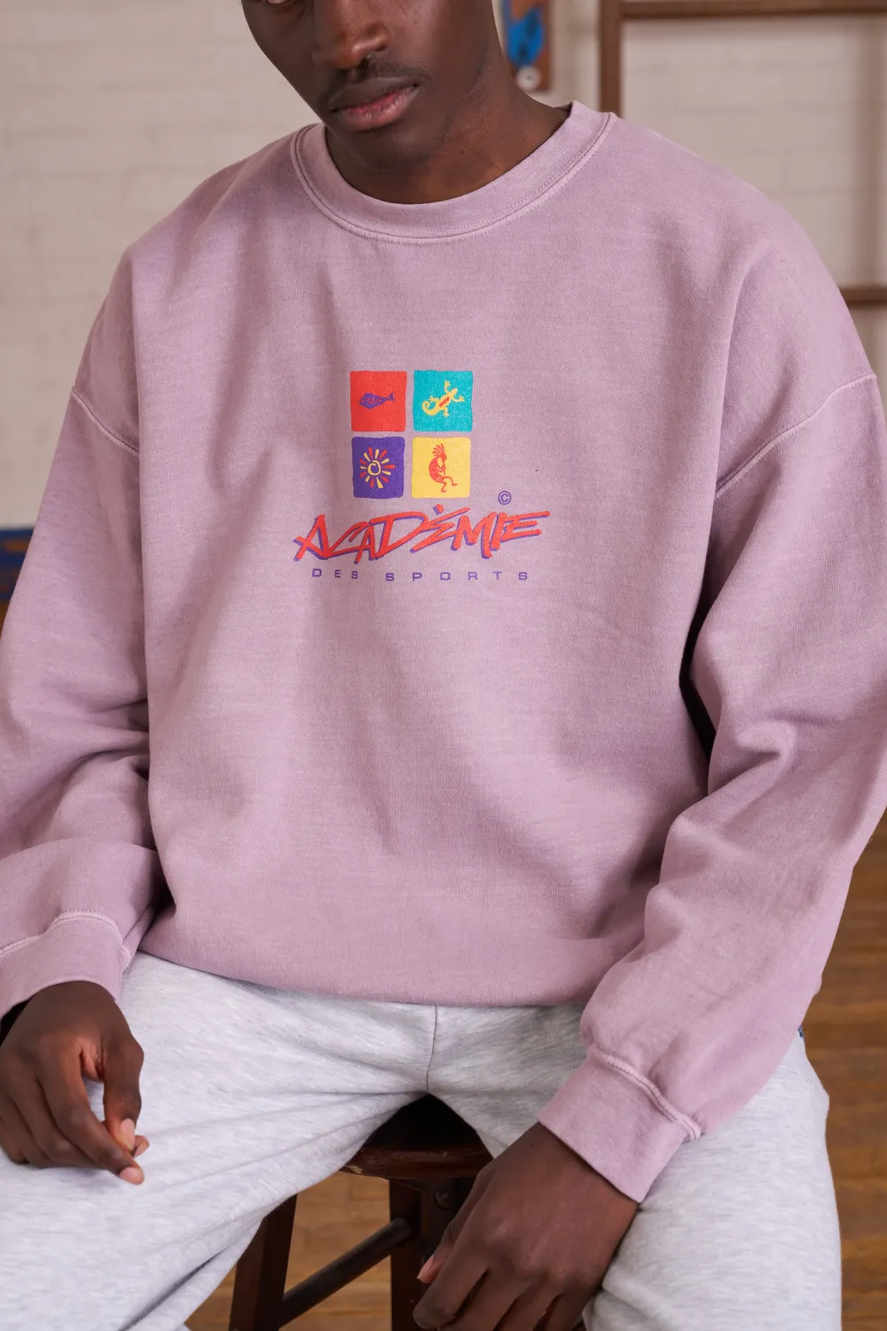 Vice 84 *10 Years Of* 'Sea Shapes' Sweater - Vintage Washed Mauve