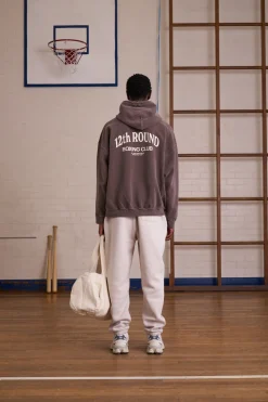 Vice 84 *10 Years Of* '12th Round' Hoodie - Vintage Washed Brown