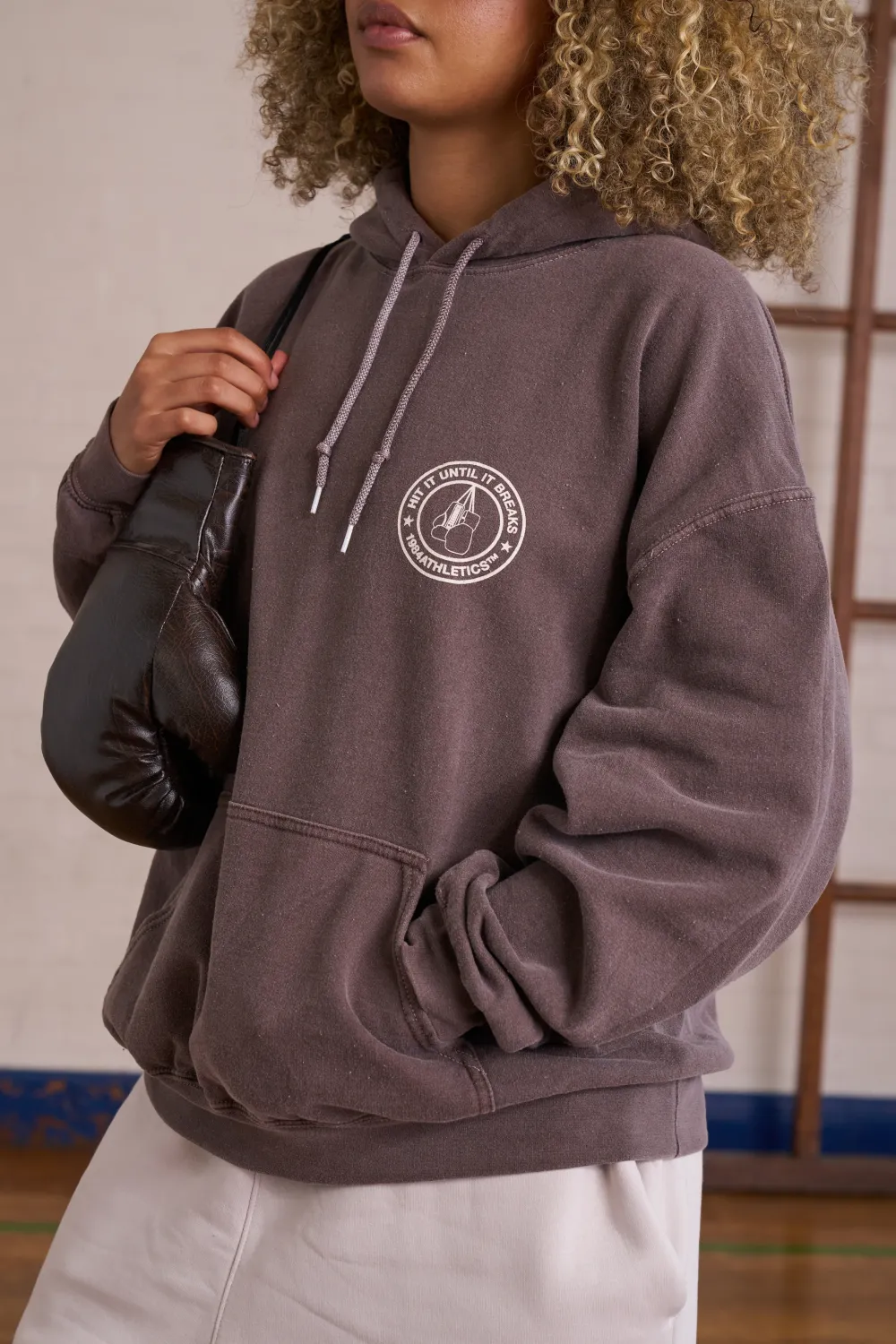 Vice 84 *10 Years Of* '12th Round' Hoodie - Vintage Washed Brown