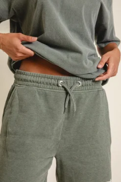 Vice 84 'Académie des Sports' Vintage Washed Shorts - Khaki