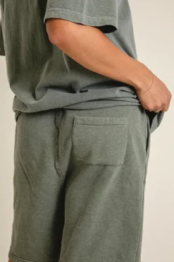 Vice 84 'Académie des Sports' Vintage Washed Shorts - Khaki