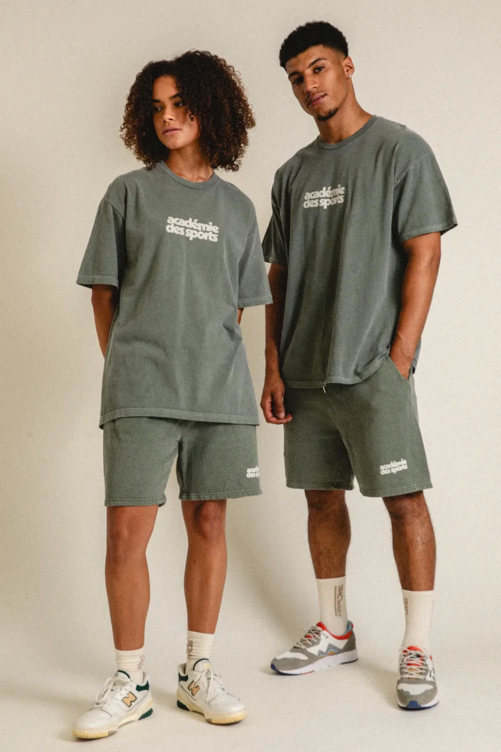 Vice 84 'Académie des Sports' Vintage Washed Shorts - Khaki