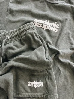 Vice 84 'Académie des Sports' Vintage Washed Shorts - Khaki