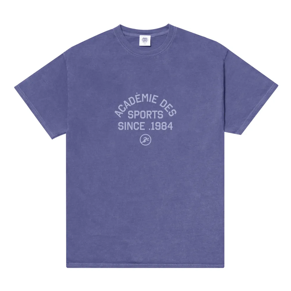 Vice 84 'Académie Des Sports' Vintage Washed Tee - Violet
