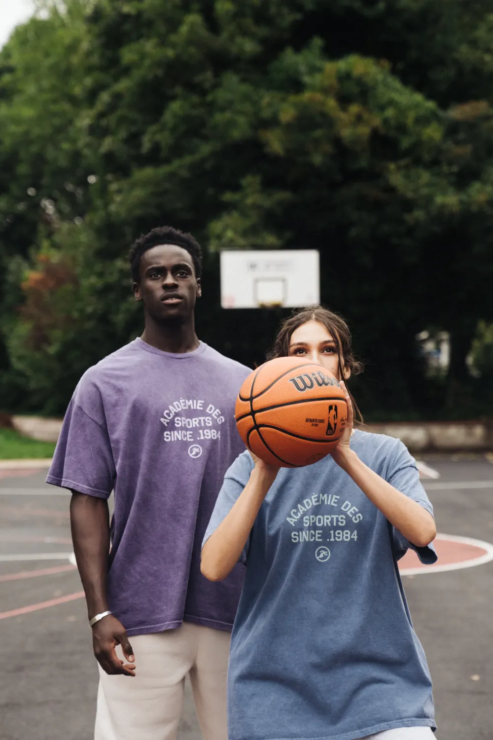 Vice 84 'Académie Des Sports' Vintage Washed Tee - Violet