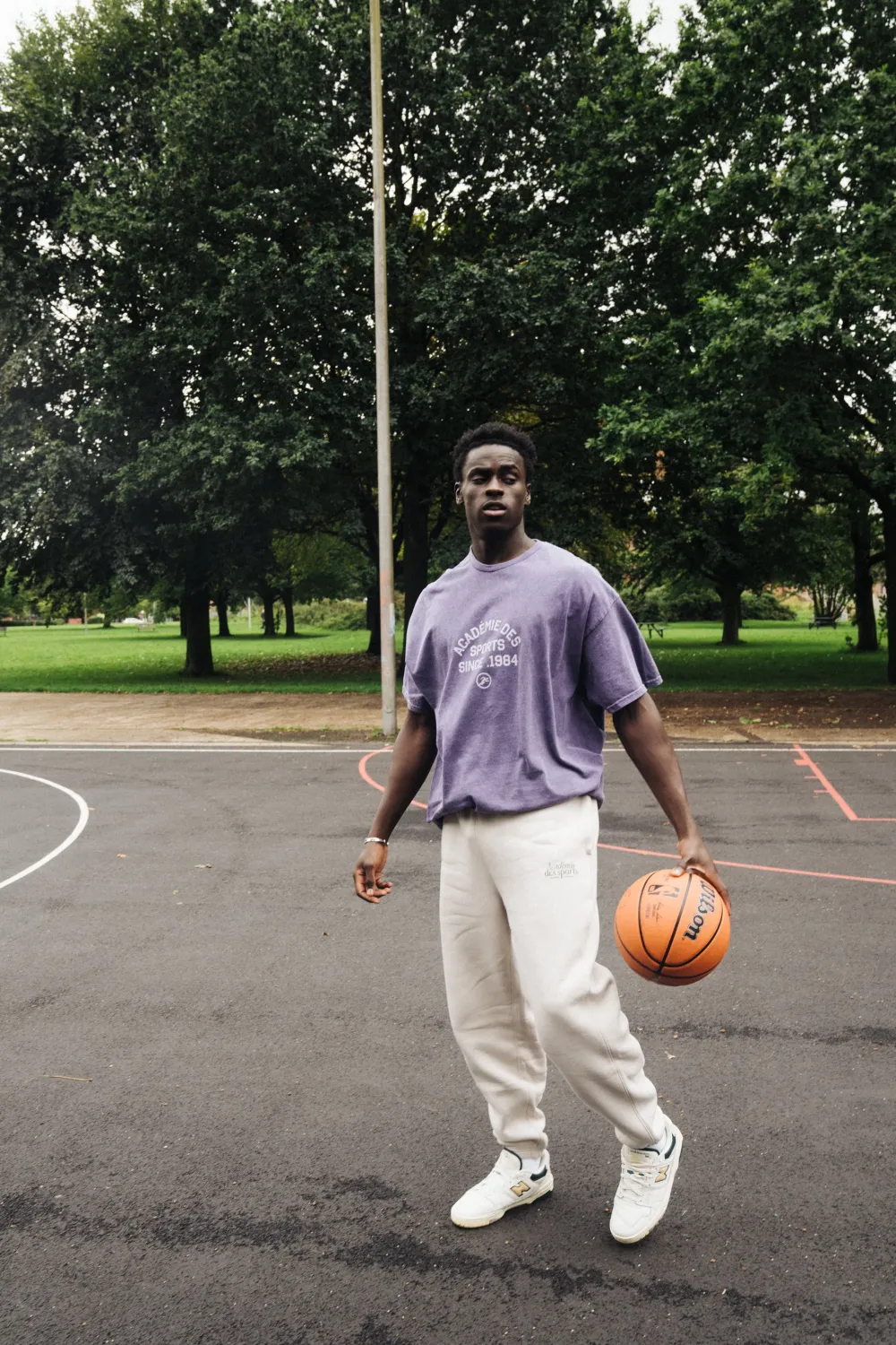 Vice 84 'Académie Des Sports' Vintage Washed Tee - Violet