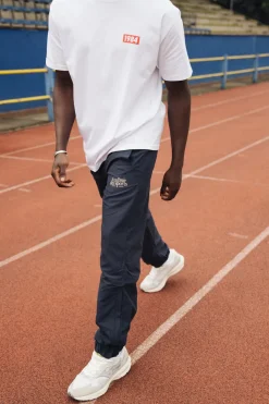 Vice 84 'Académie Des Sports Script' Nylon Trackpants - Navy