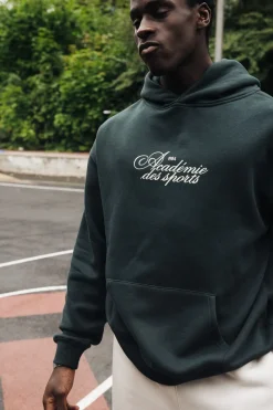 Vice 84 'Académie Des Sports Script' Hoodie - Pine