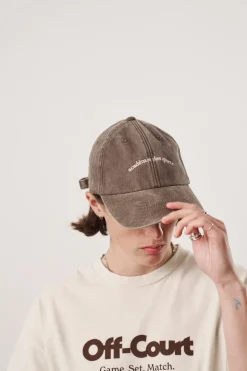Vice 84 'Académie des Sports' Washed Cap - Brown